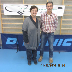 1^ giorn camp a sq 12-10-2014 Sindaco (Sig.ra Cristina) ed Assess. allo Sport (Paracchini) del Comune di Romagnano